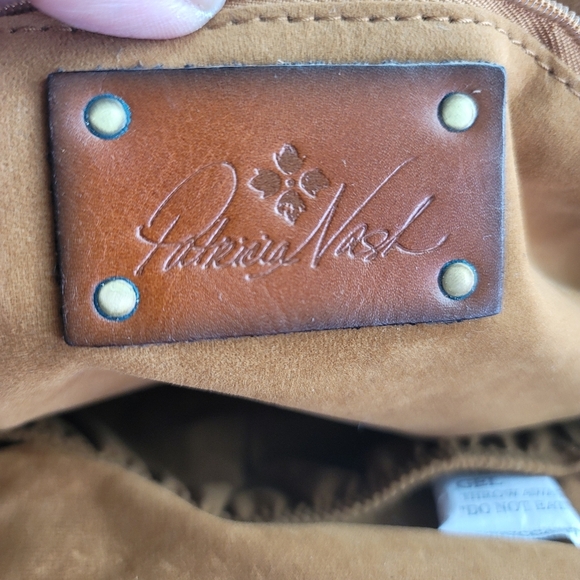 PATRICIA NASH ORIGINAL WATHER DISTRESS BAG WITH METALLIC ACCENTS NWOT - Picture 11 of 13